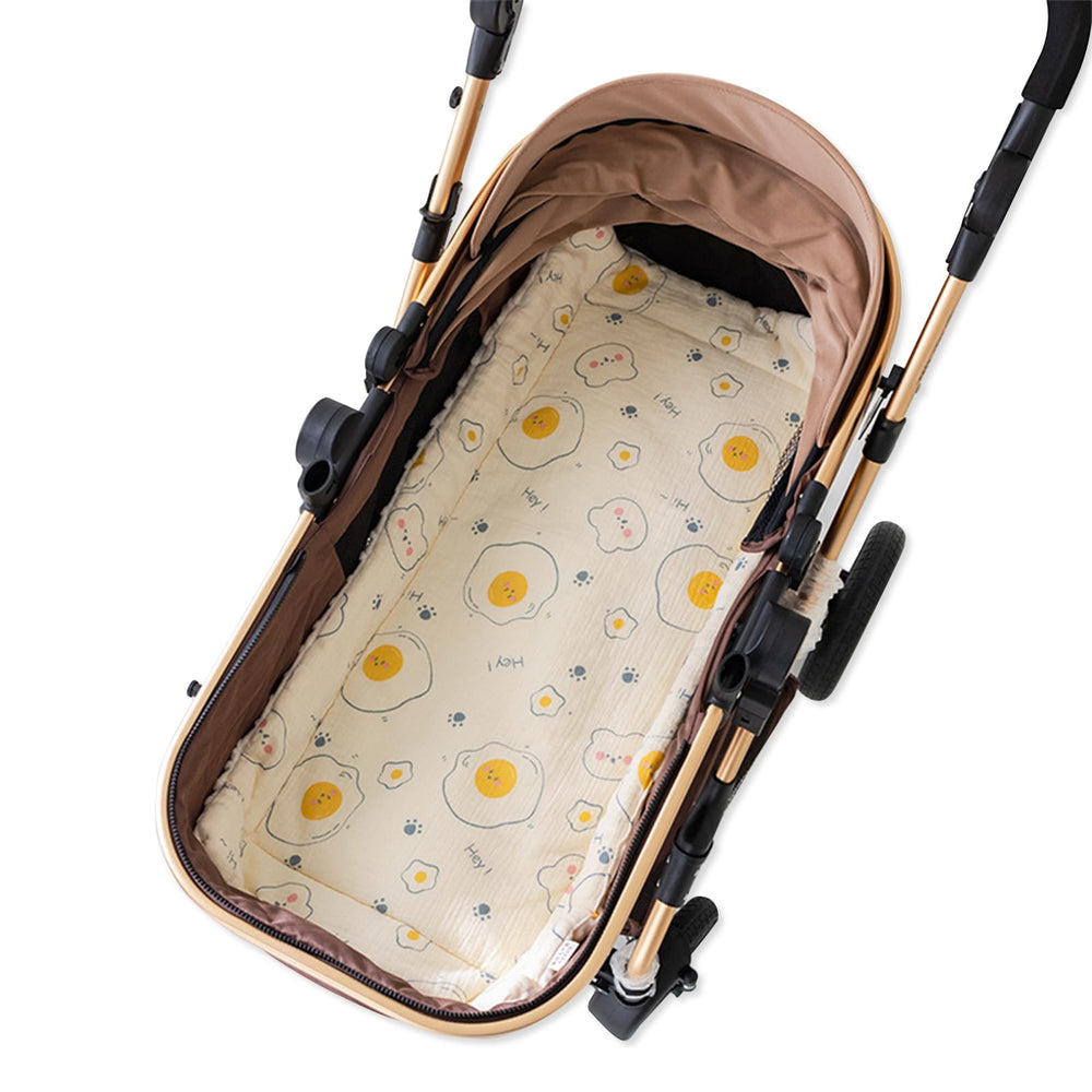 SONARIN Warm Baby Stroller Seat Liner front side soft cotton yarn for cozy warmth
