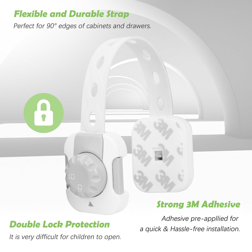 Songaa multi-surface cabinet lock protects drawers, fridges, ovens, and more.