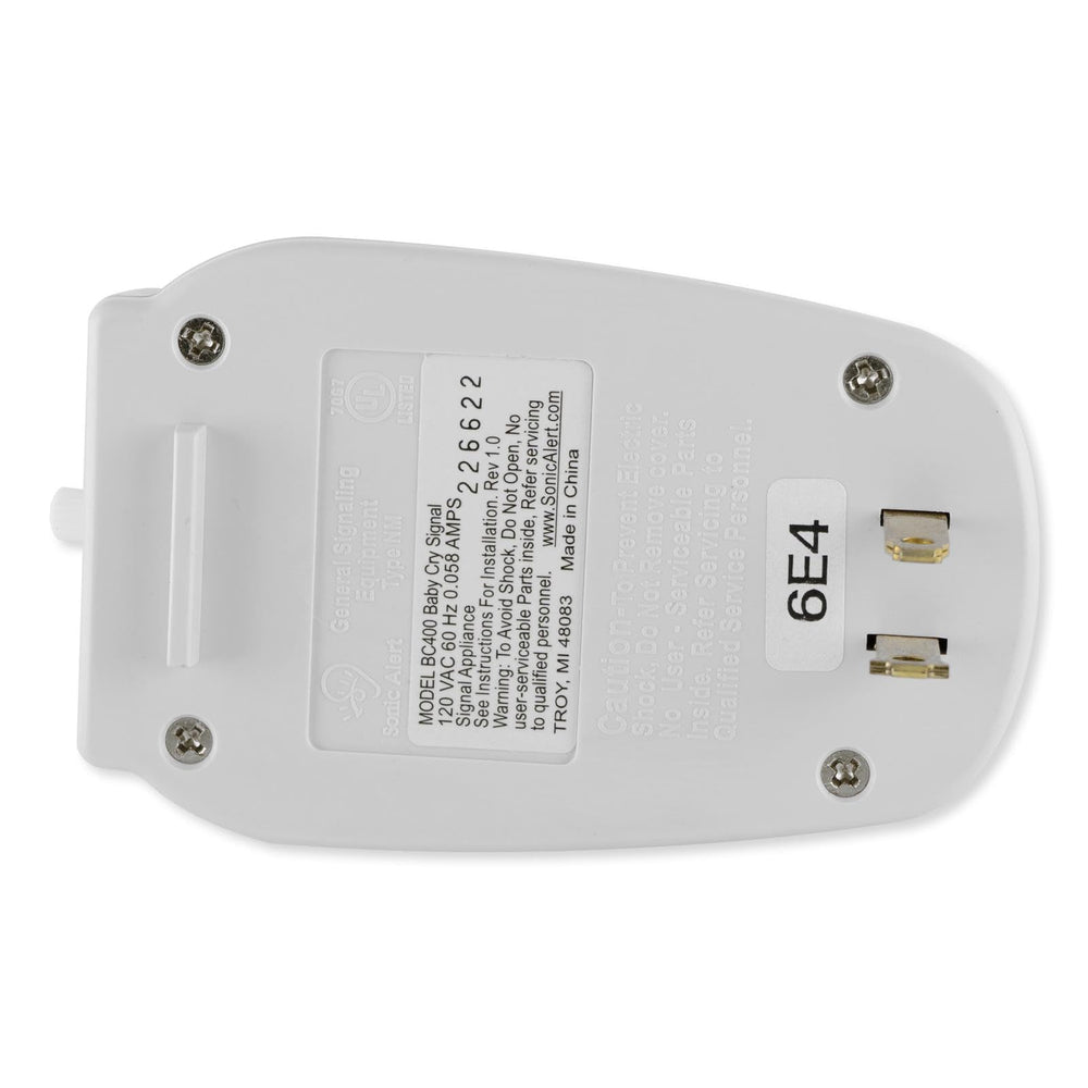 Sonic Bomb Baby Cry Signaler compact design fits quietly in the nursery