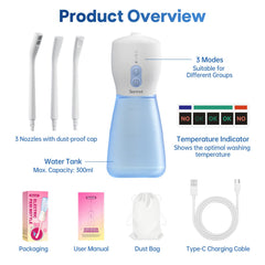 Sonmol peri bottle daily rinse nozzle delivers thorough cleansing with adjustable settings.
