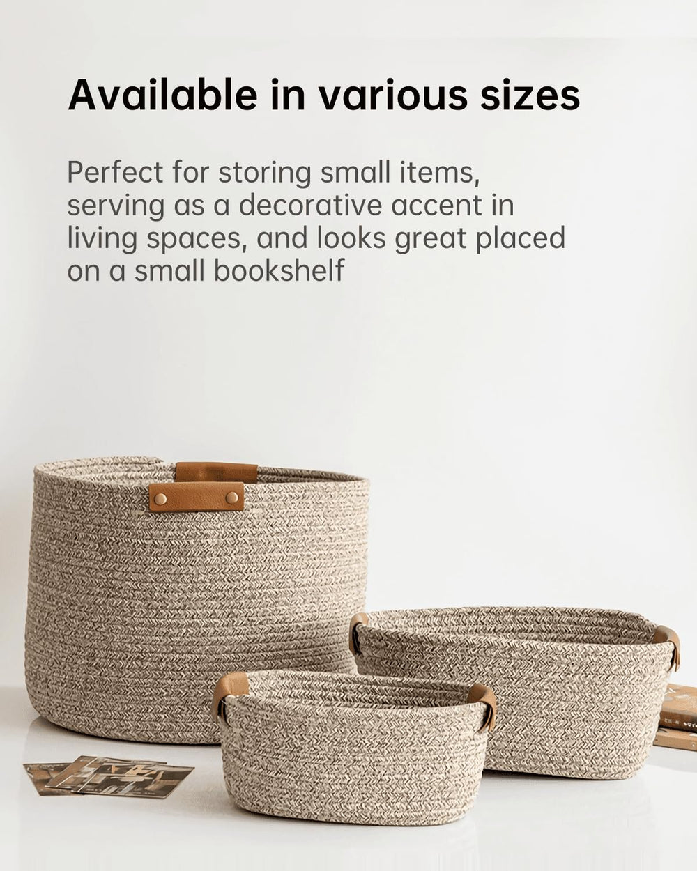 SOORXIEIN basket for baby clothes with soft texture and ample capacity.