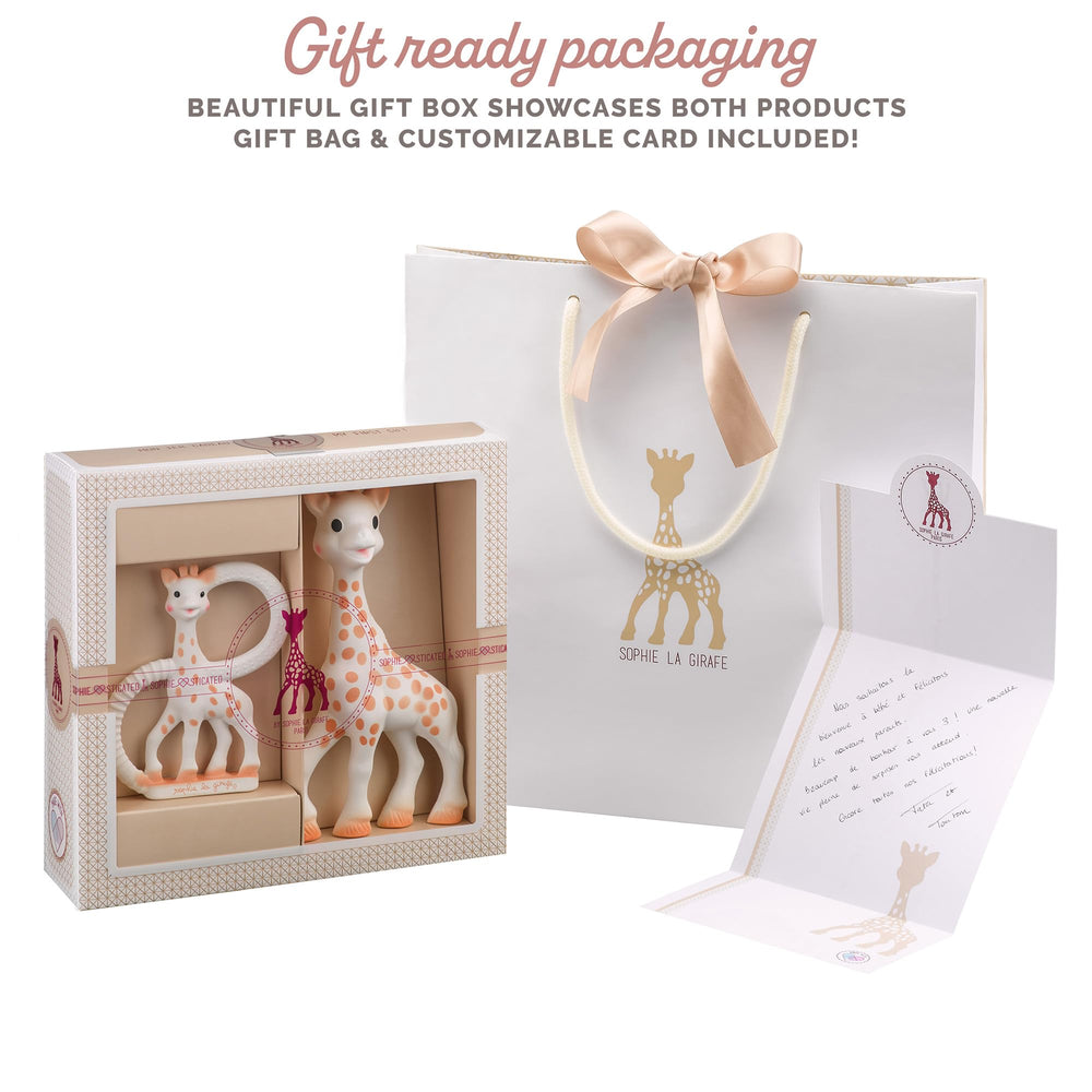 Sophie la girafe dark spots detail enhances visual appeal for early vision