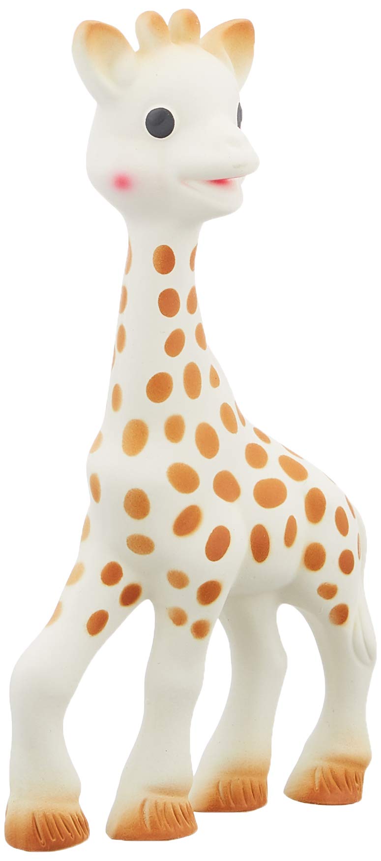 Sophie la girafe Fresh Touch contrasts with dark spots to attract attention during play.