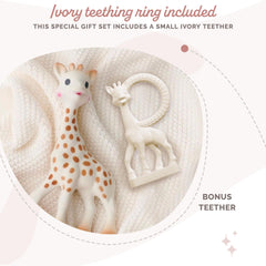 Sophie la girafe mini teether compact design offers soothing relief on the go