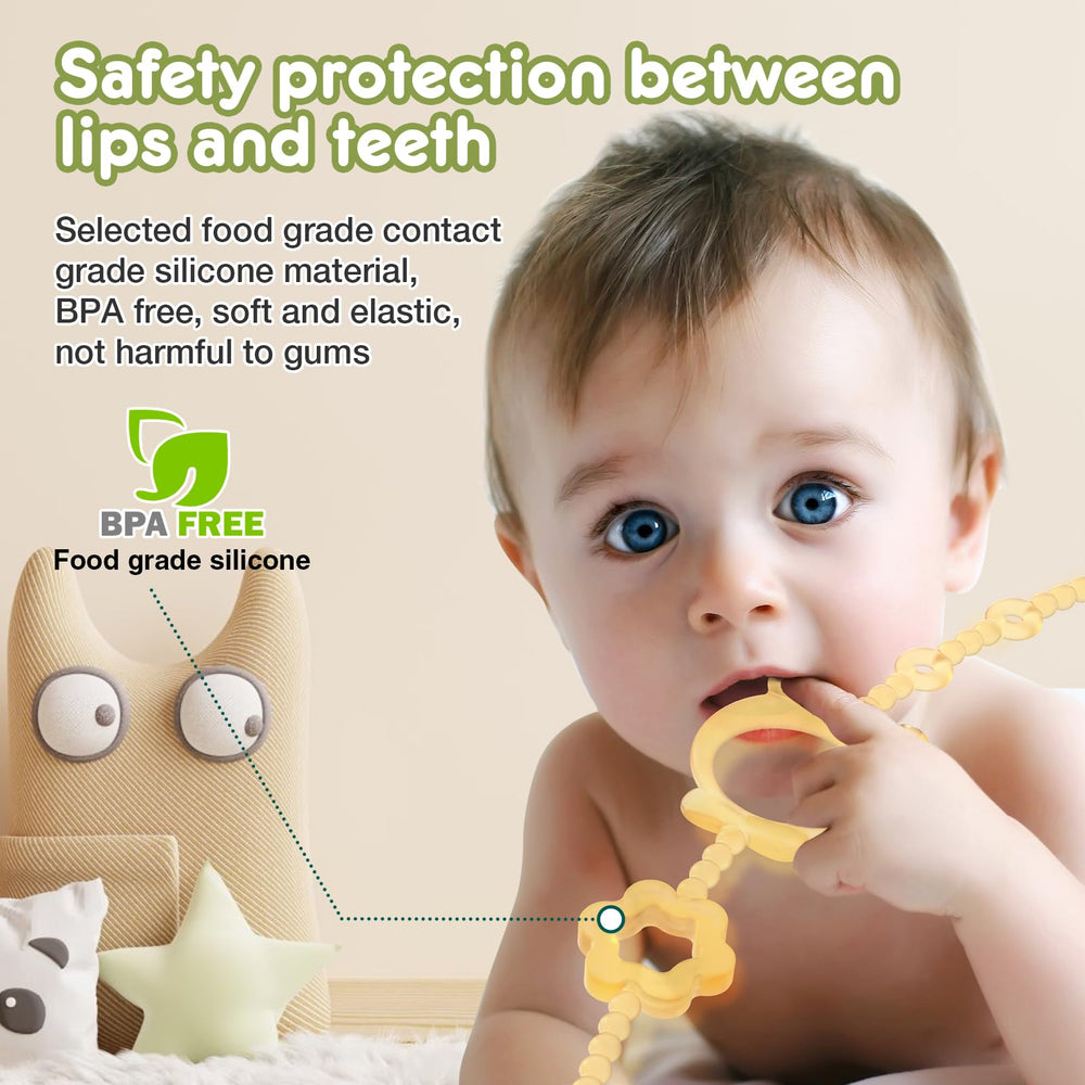 SOPKDEY High chair leash prevents toys from falling during meals.