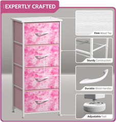 Compact bedroom storage fits nursery or teen room neatly.
