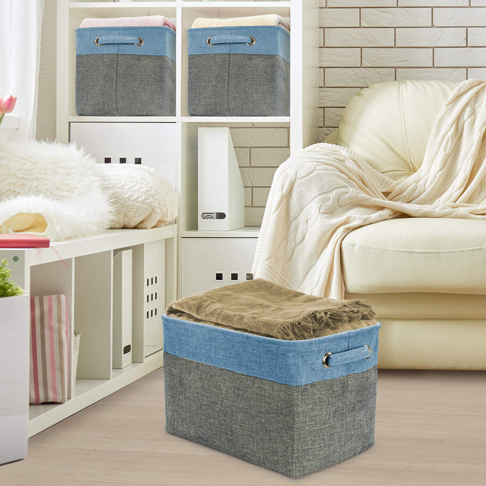 Sorbus Cubby bin keeps books and magazines neatly organized on shelves
