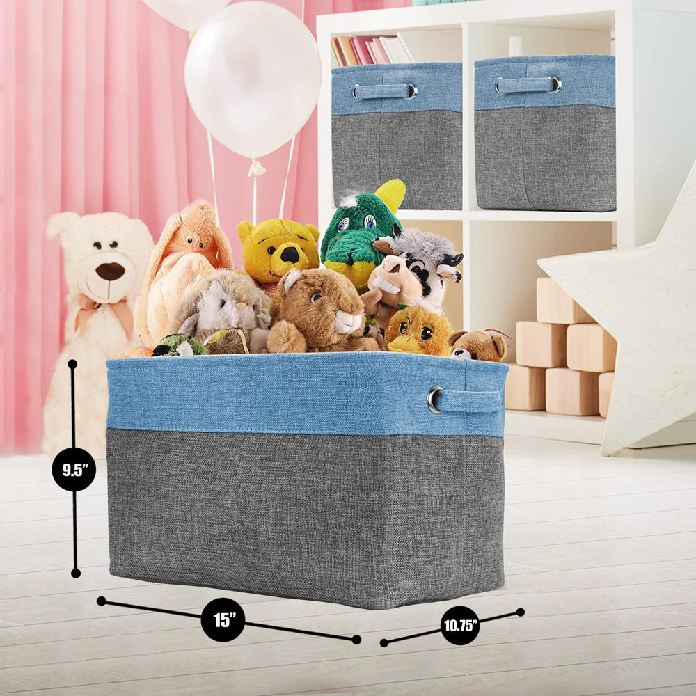 Sorbus Cubby aqua bin ideal for toy storage and clutter-free playrooms