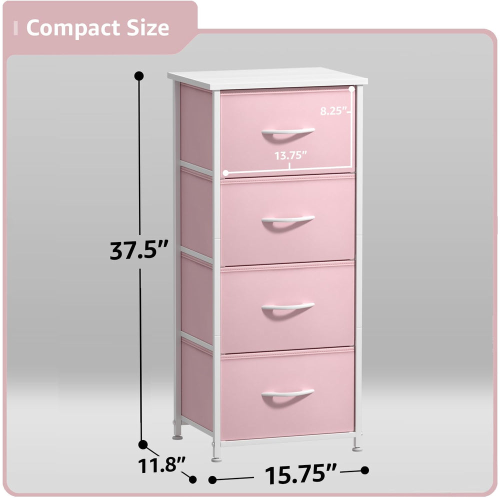 Sorbus Dresser Storage Tower steel frame ensures durable daily bedroom use