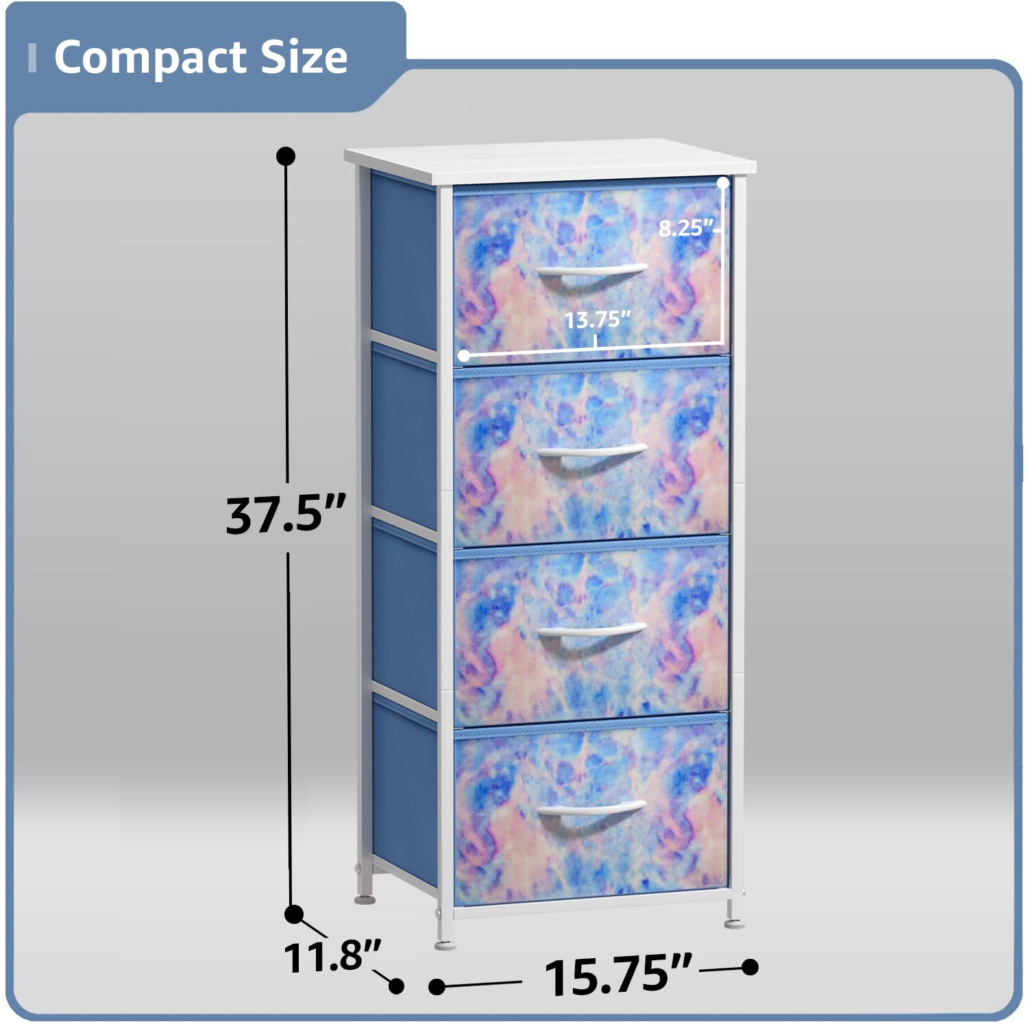 Sorbus steel frame provides sturdy support for daily bedside items