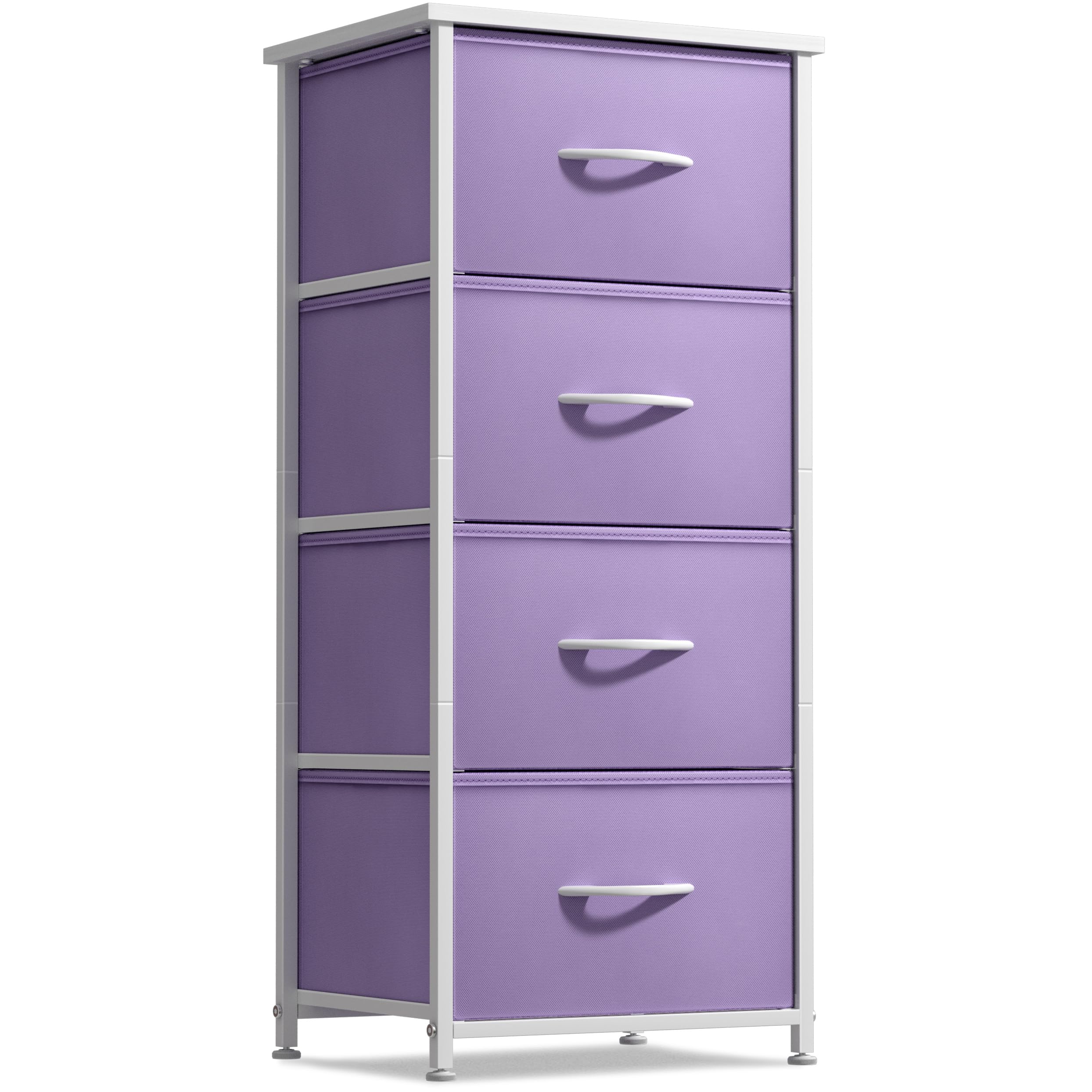 Sorbus dresser storage tower with wood top for sturdy bedside display