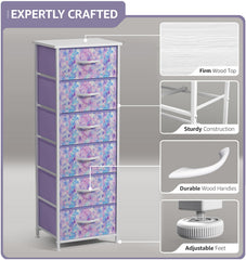 Sorbus Fabric Dresser close-up of durable drawer handles for easy use.