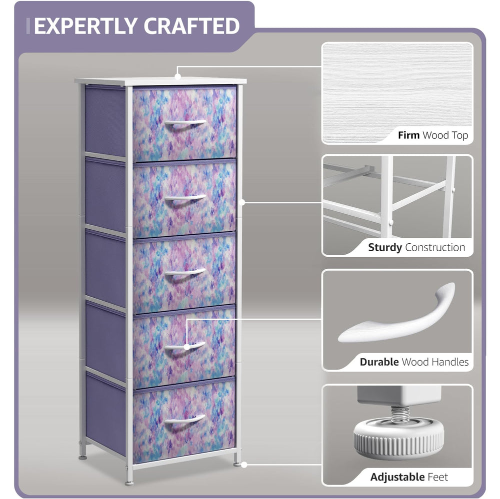 Sorbus fabric dresser suits nursery, playroom, or teen bedrooms