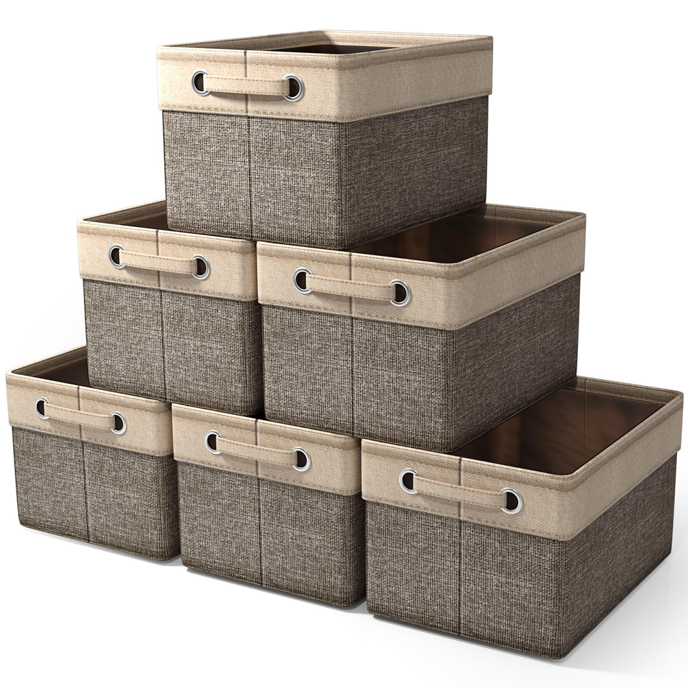 Sorbus fabric storage bin 15-inch folded for compact, space-saving storage.