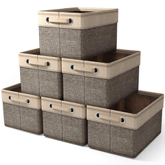 Sorbus fabric storage bin 15-inch folded for compact, space-saving storage.