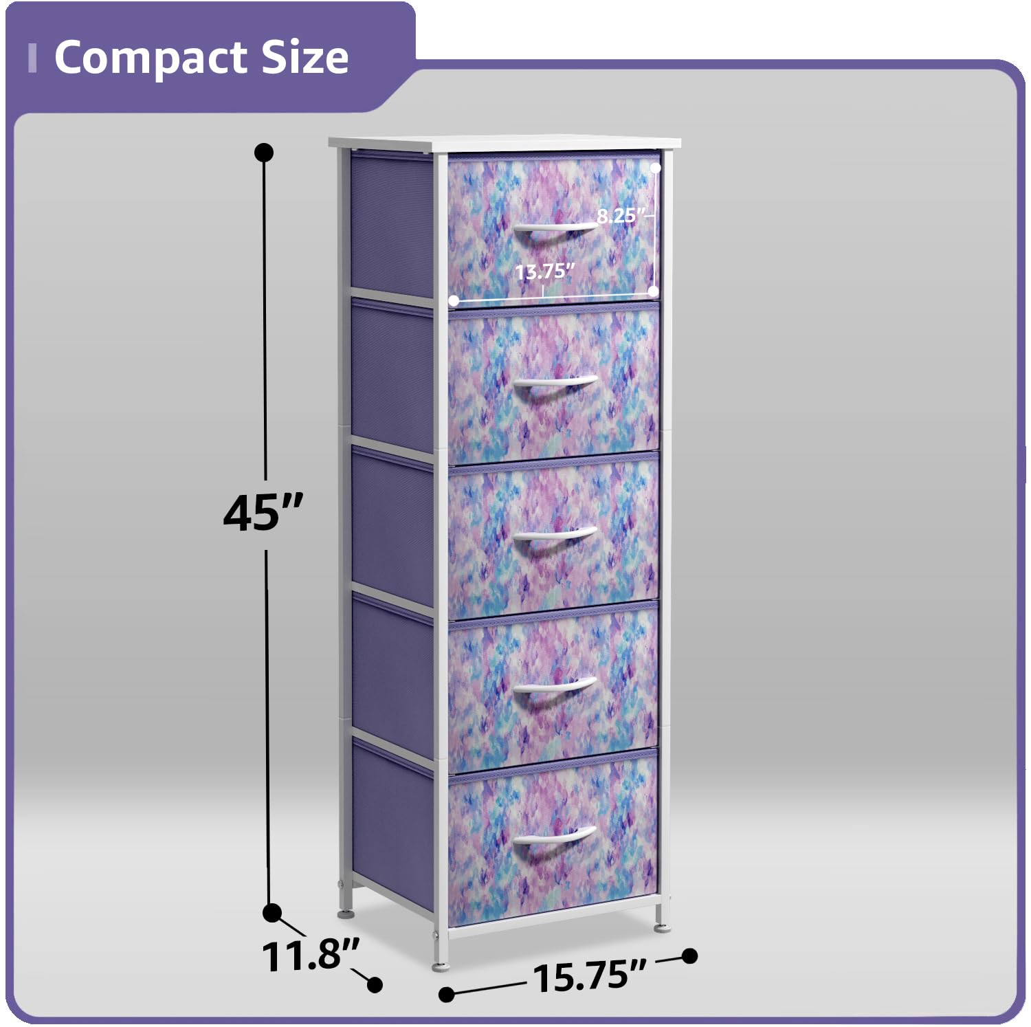Sorbus foldable fabric drawers offer quiet access and easy storage