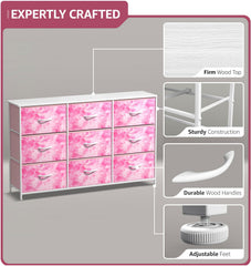 Sorbus Kids Dresser foldable fabric drawers simplify moving and space saving