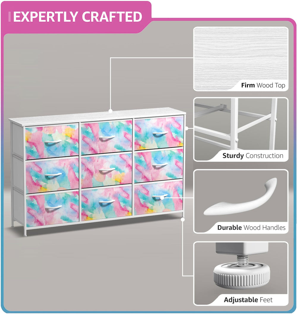 Sorbus Kids Dresser lightweight portable frame for room rearrangement.