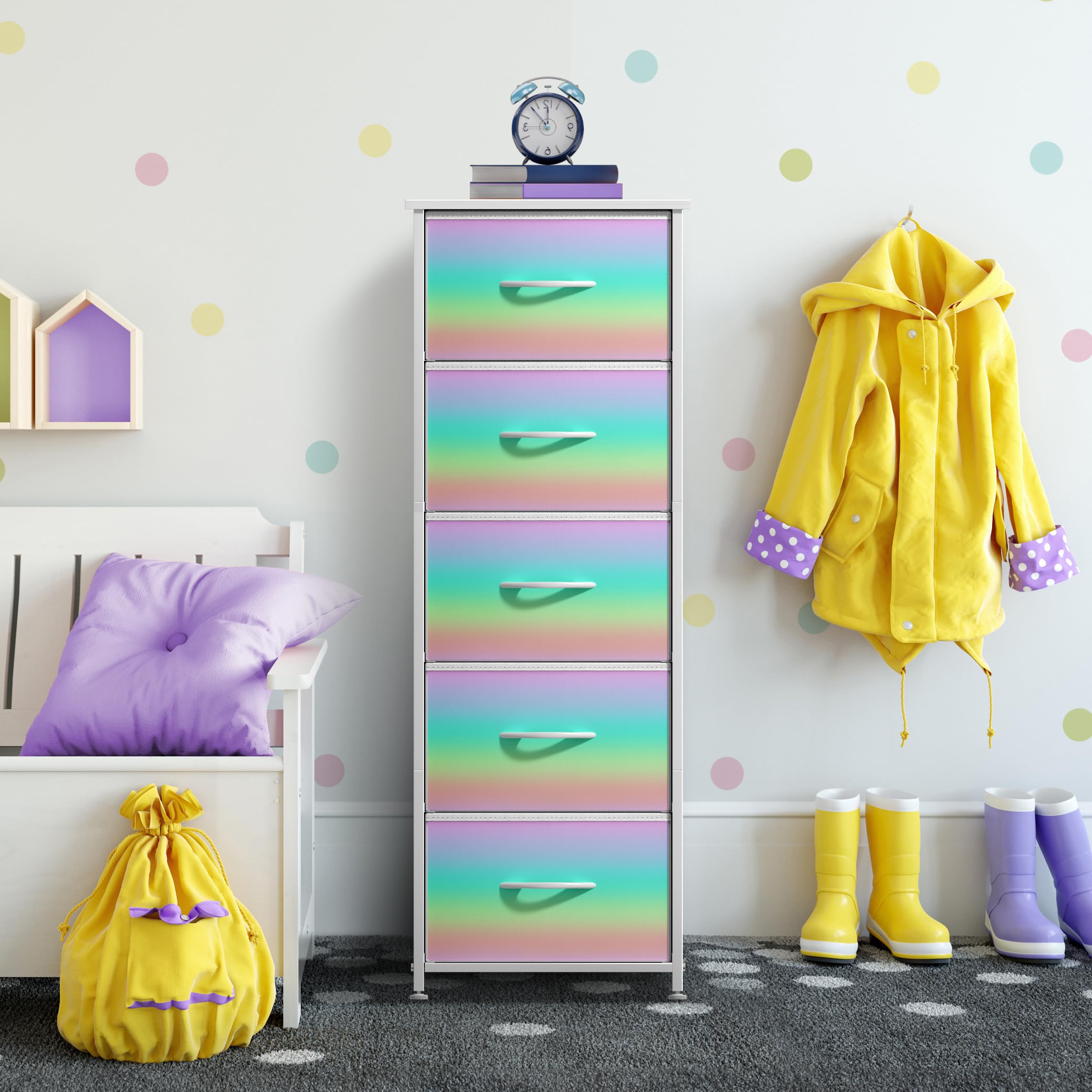 Sorbus Kids Dresser ships with hardware for easy assembly