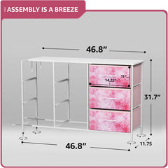 Sorbus Kids Dresser steel frame provides sturdy structure for kid's room storage