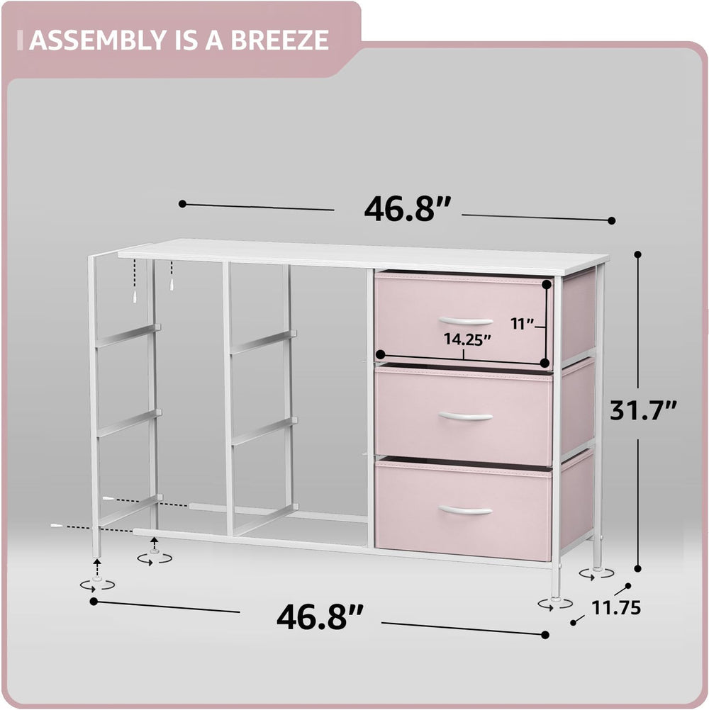Sorbus Dresser fabric drawers store toys and blankets in kids' rooms