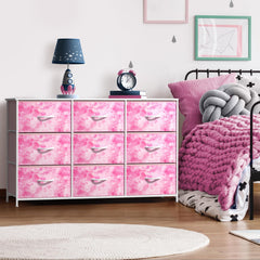 Sorbus Kids Dresser wood top surface ideal for display lamps, books, or decor