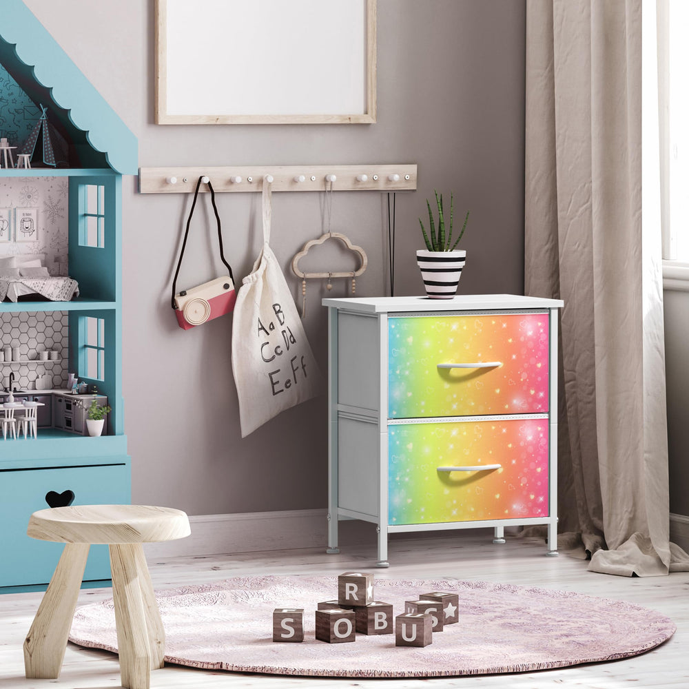 Lightweight Sorbus nightstand showing easy assembly and portability