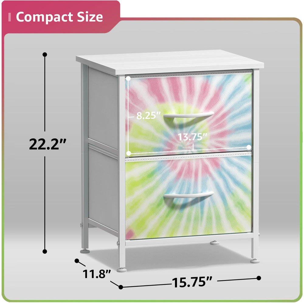 Sorbus nightstand wood top provides a smooth surface for lamps and clocks.