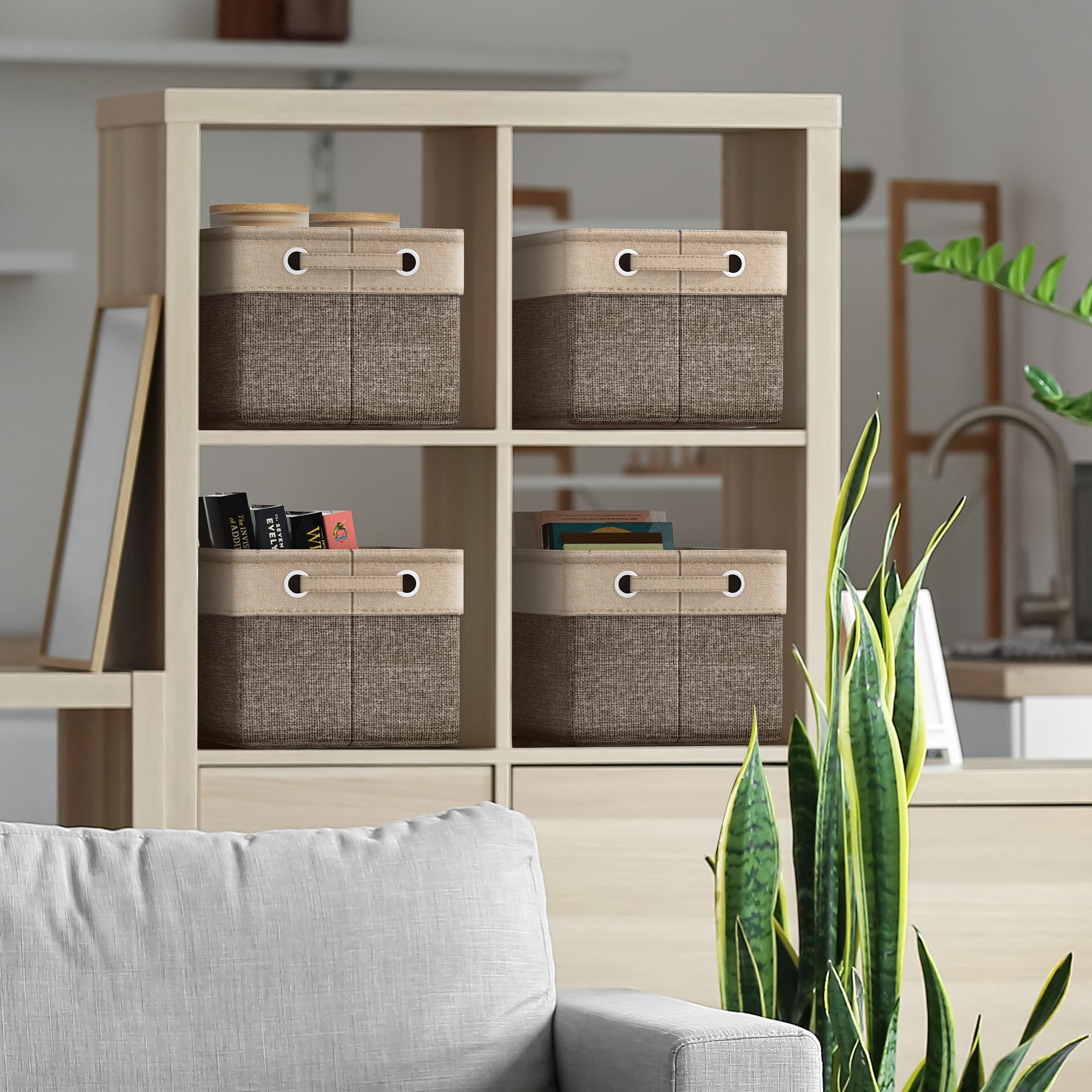 Sorbus storage bin with two handles for easy transport.