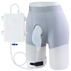 SorealGroup external catheter front view showing discreet underwear-style design.