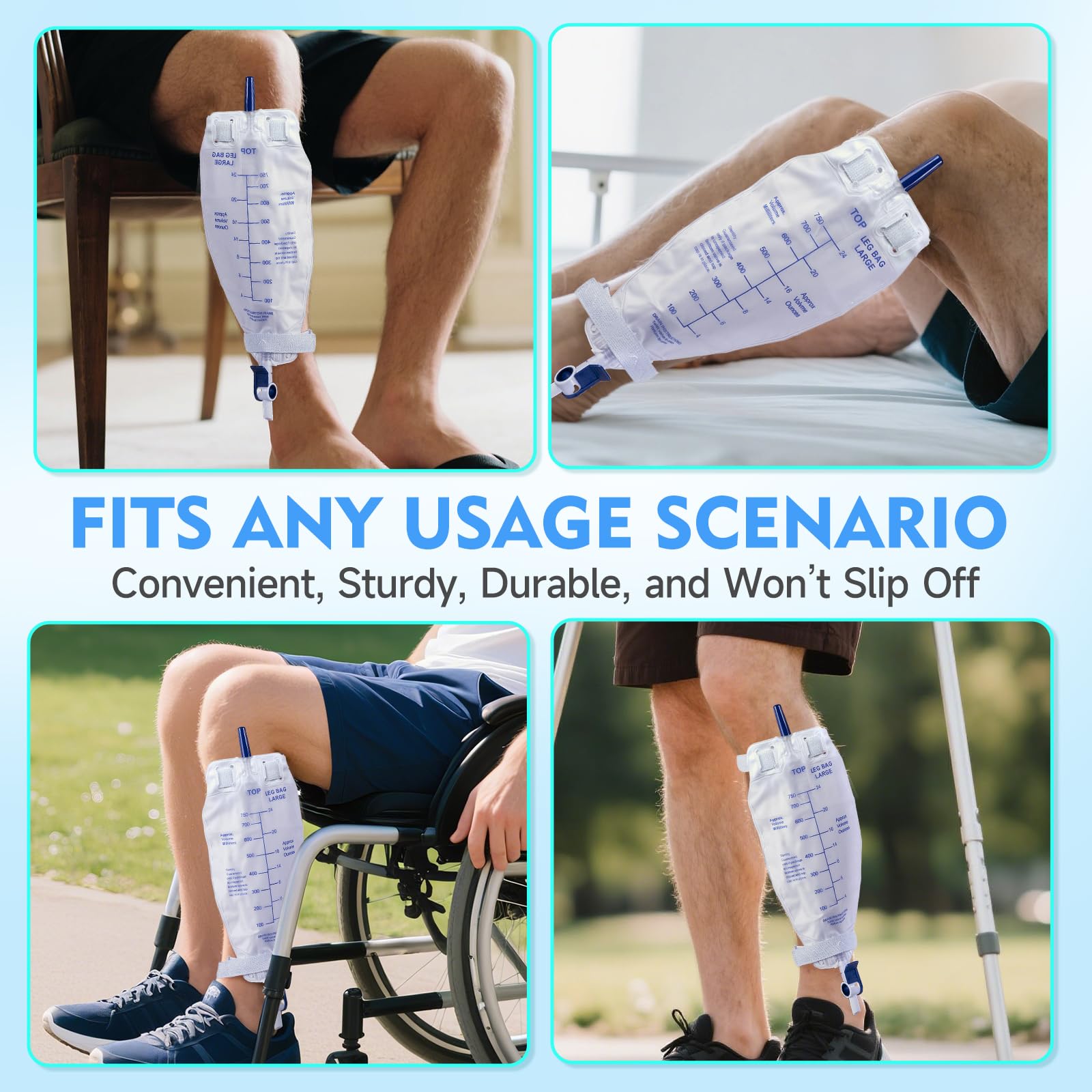 SorealGroup leg bag strap is washable and reusable for home use.