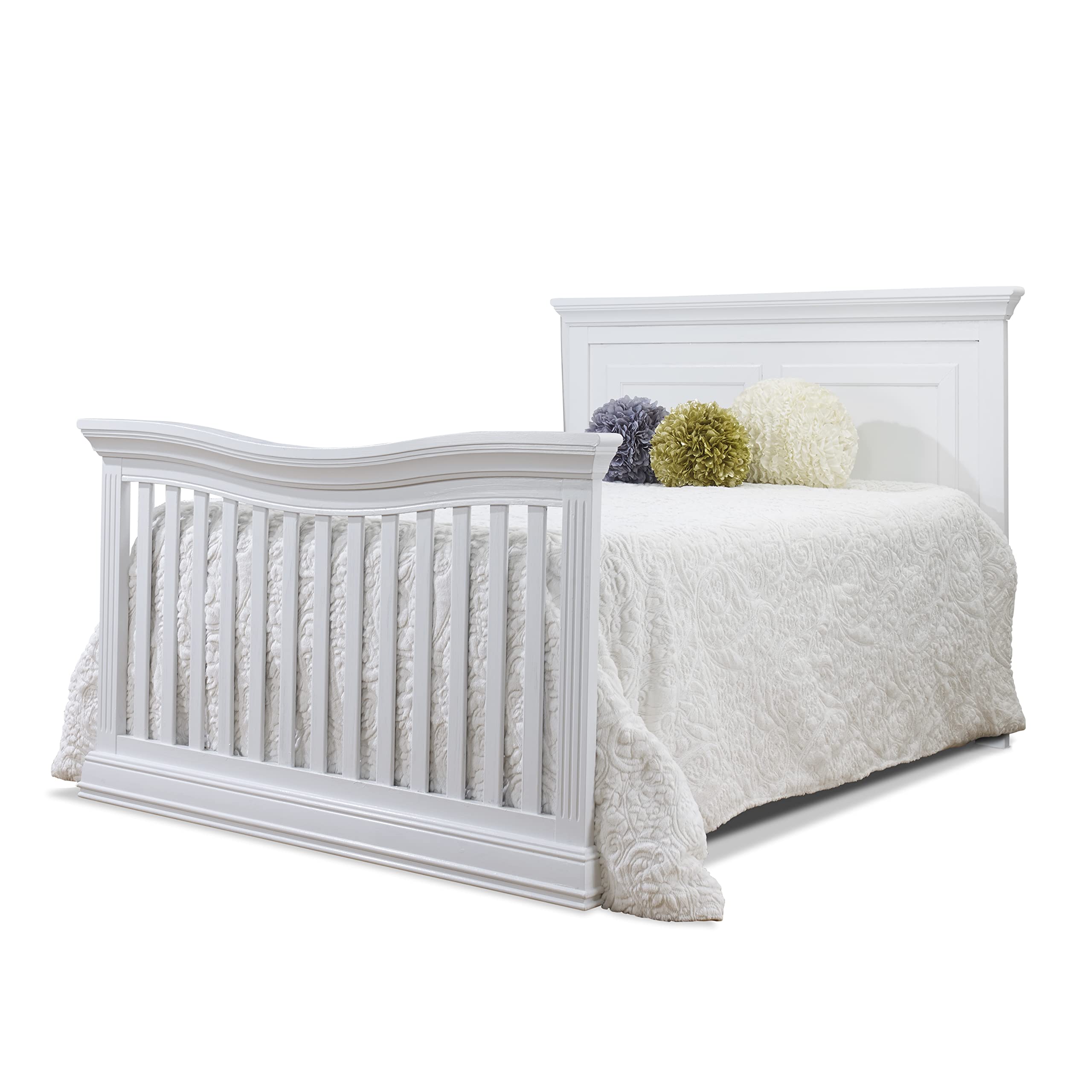 Sorelle 215 toddler rail attached to crib for secure toddler sleep