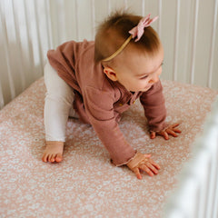 Sorrel + Fern 2-pack crib sheets Neutral ready for standard and toddler mattresses.
