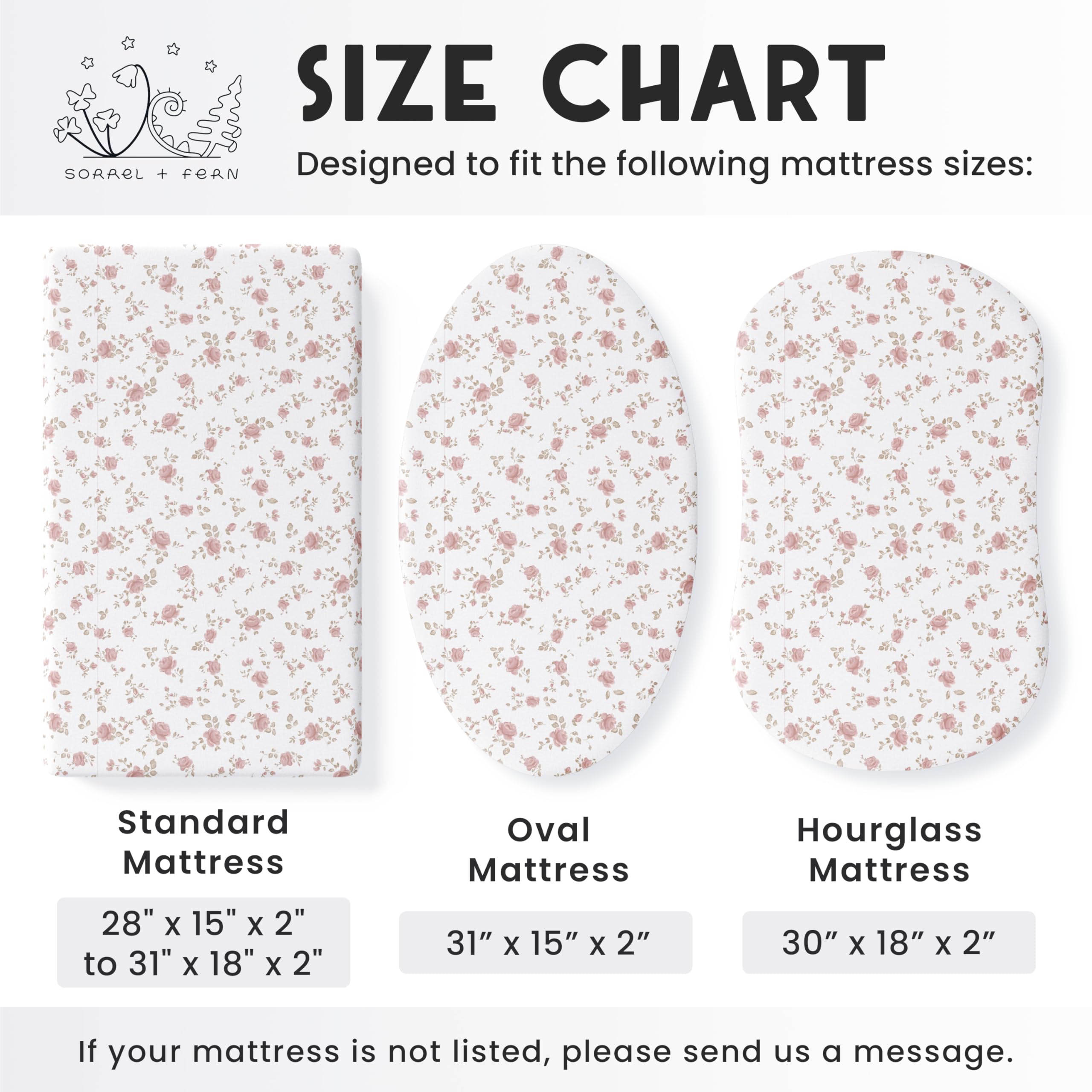 Care instructions for Sorrel + Fern bassinet sheets