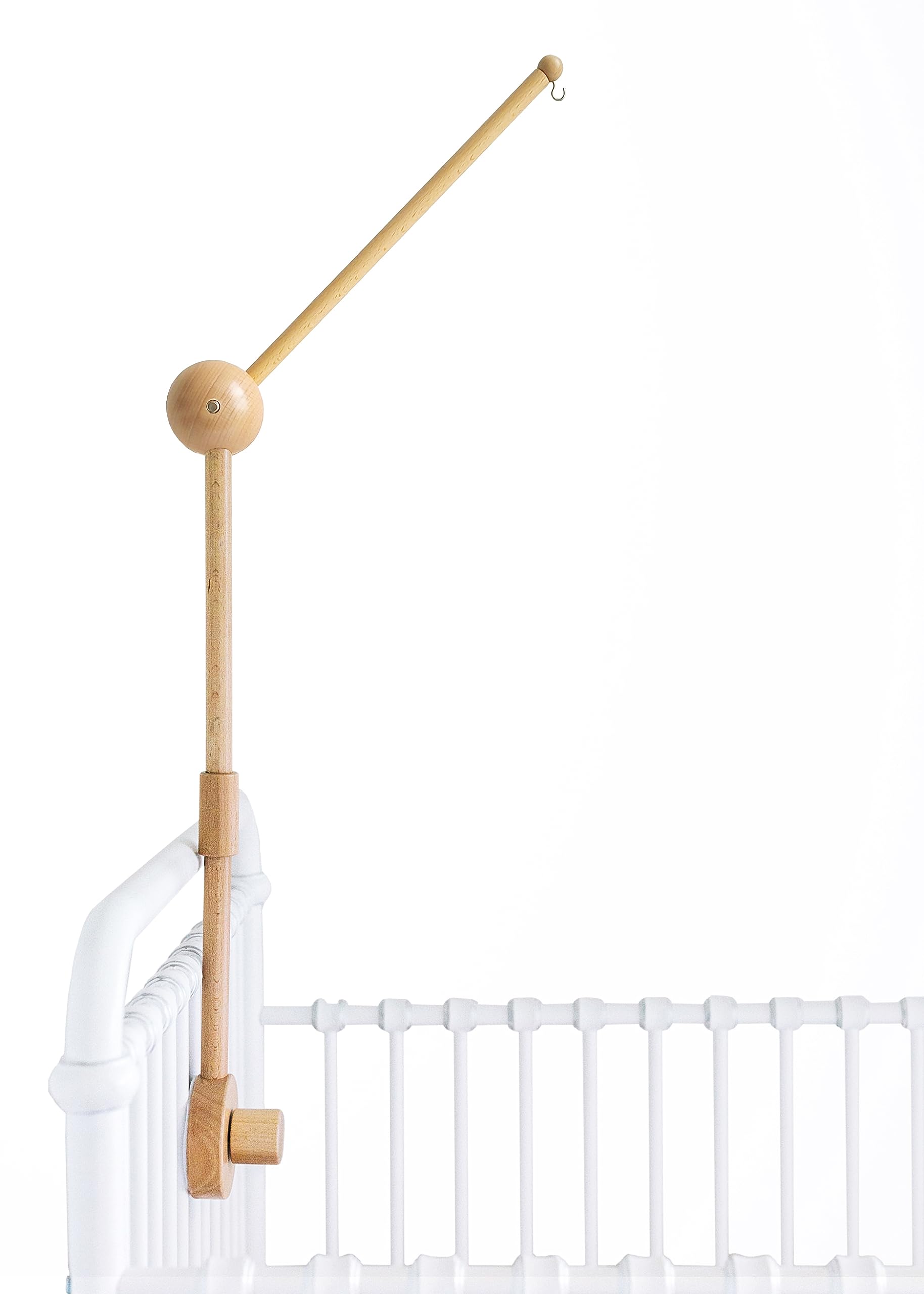 Sorrel + Fern beech wood nursery hanger showcases natural grain and sturdy mounting.