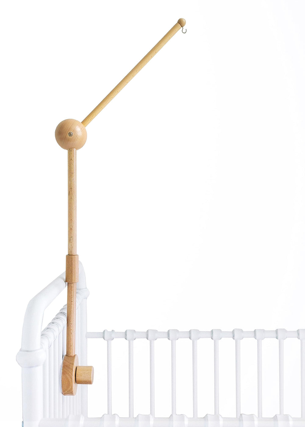Sorrel + Fern beech wood nursery hanger showcases natural grain and sturdy mounting.