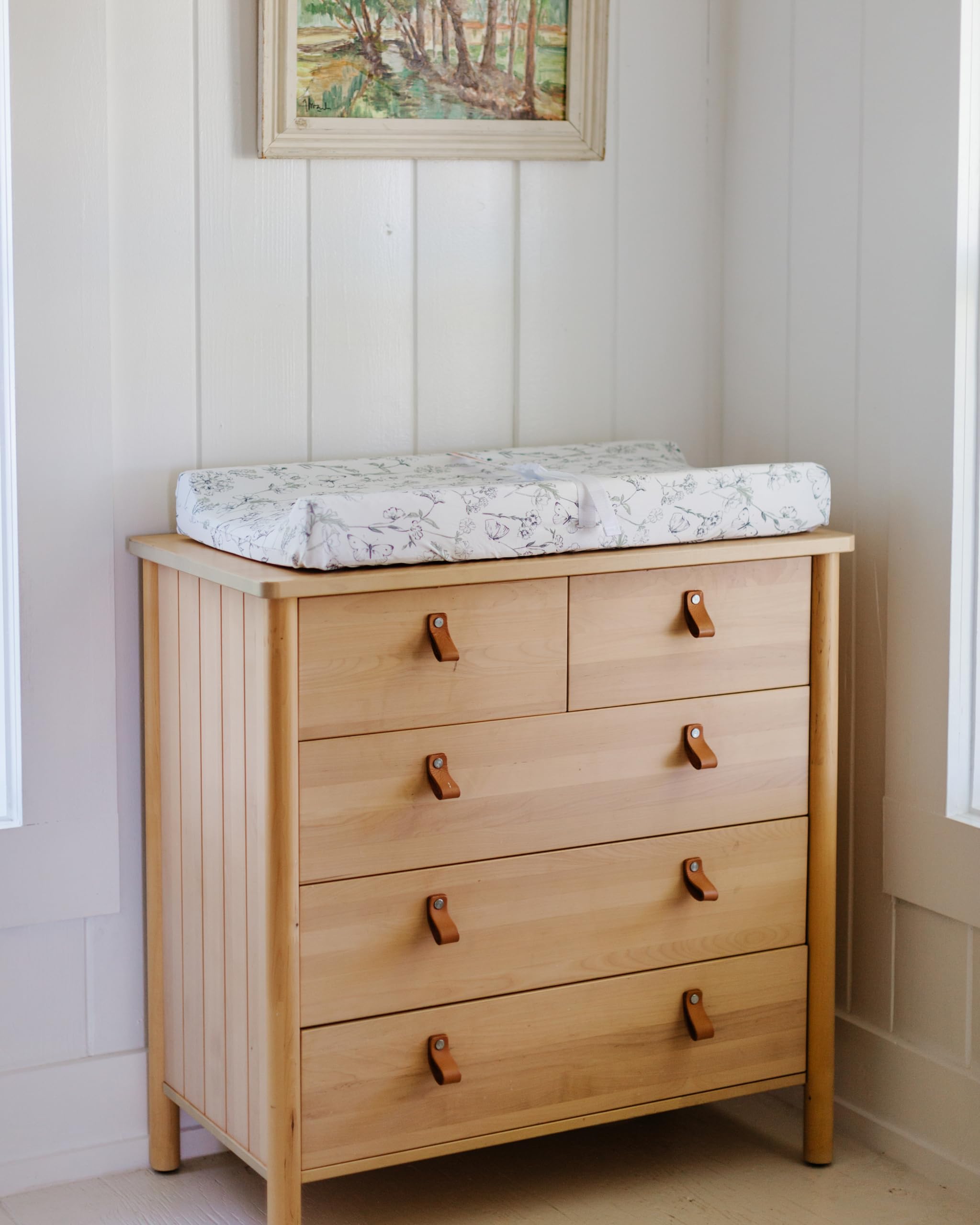Sorrel + Fern Butterfly Garden nursery print adds charm to the room
