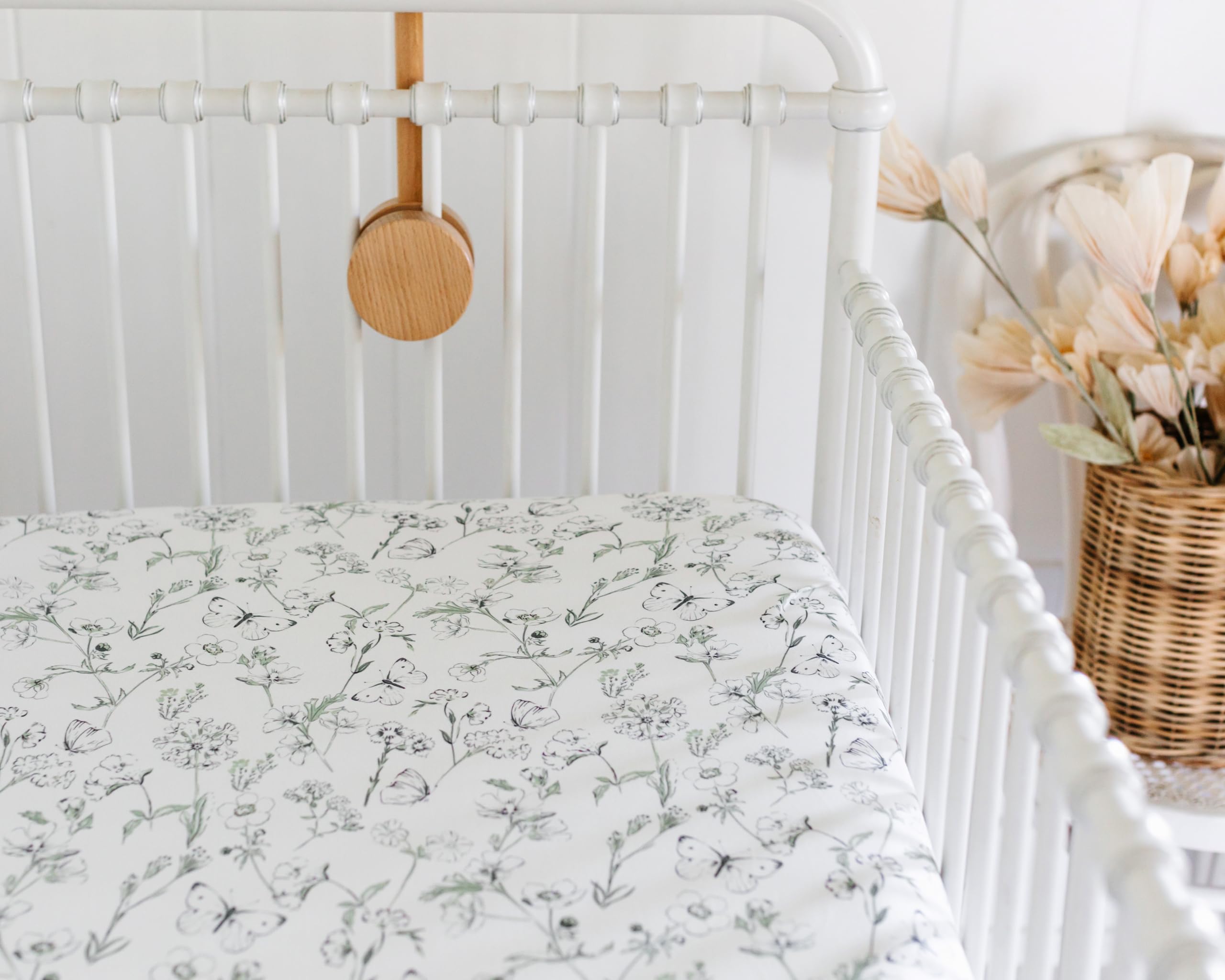 Soft breathable fabric supports comfortable naps in crib