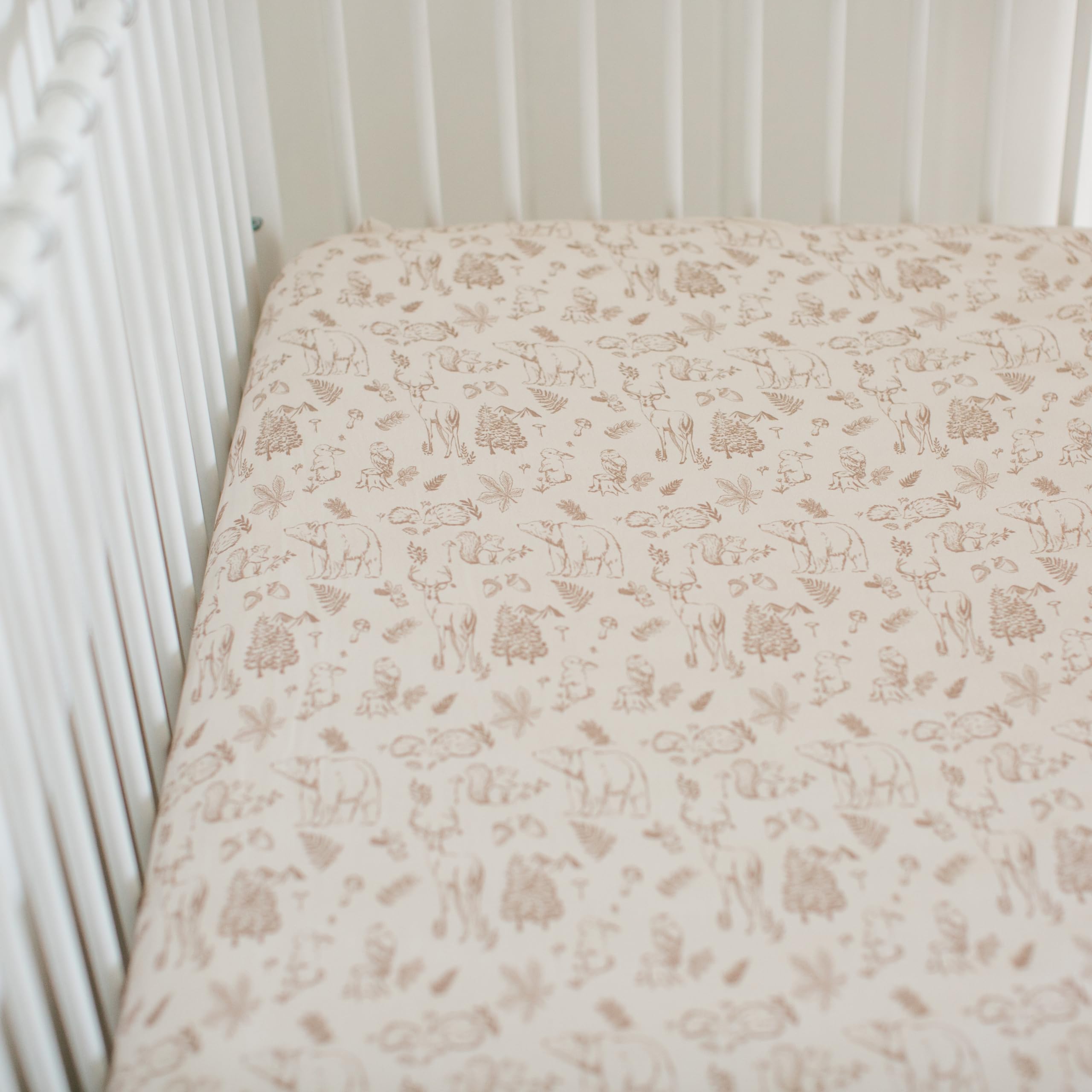 Sorrel + Fern sheet set shows fade resistant colors for busy wash days.