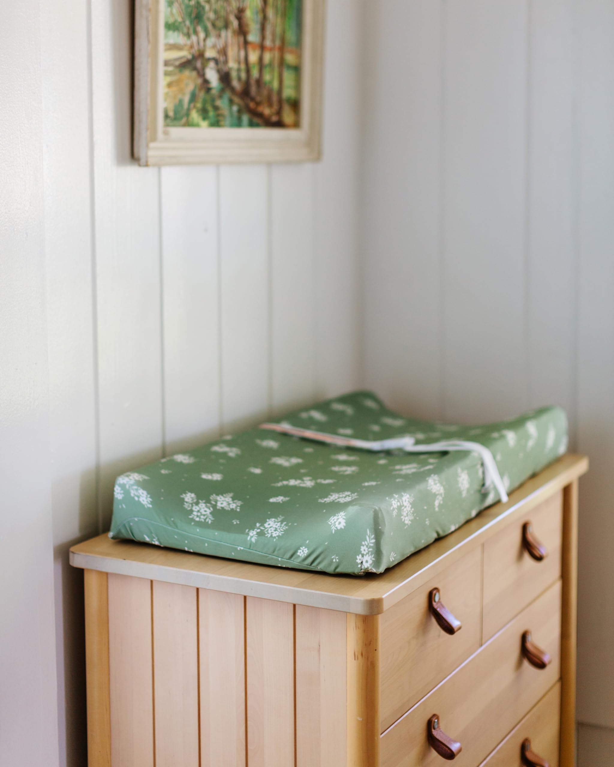 Sorrel + Fern changing pad cover with deep pockets and non-slip fit