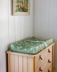 Sorrel + Fern changing pad cover with deep pockets and non-slip fit