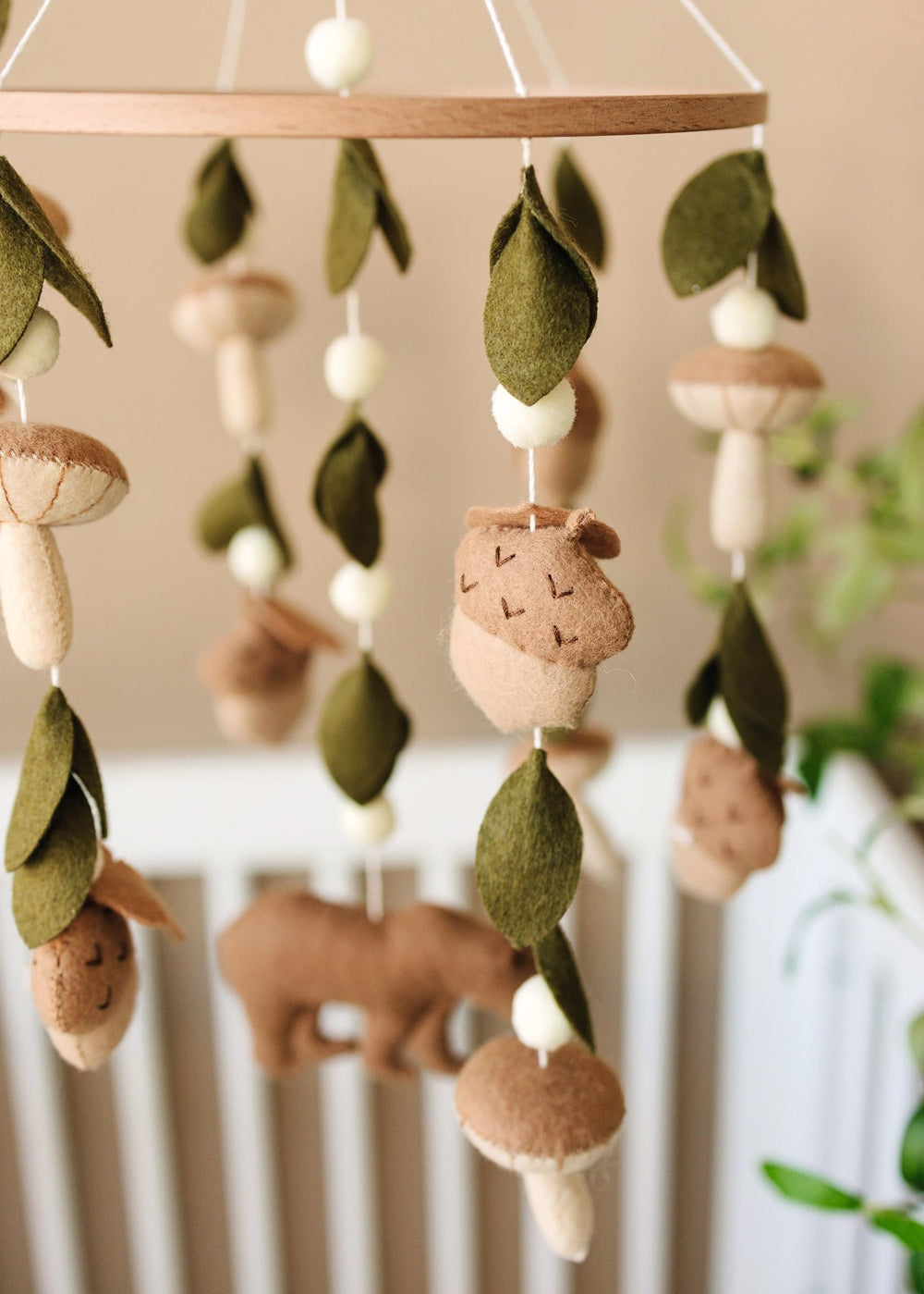 Sorrel and Fern Nursery decor mobile ideal for showers or birthdays