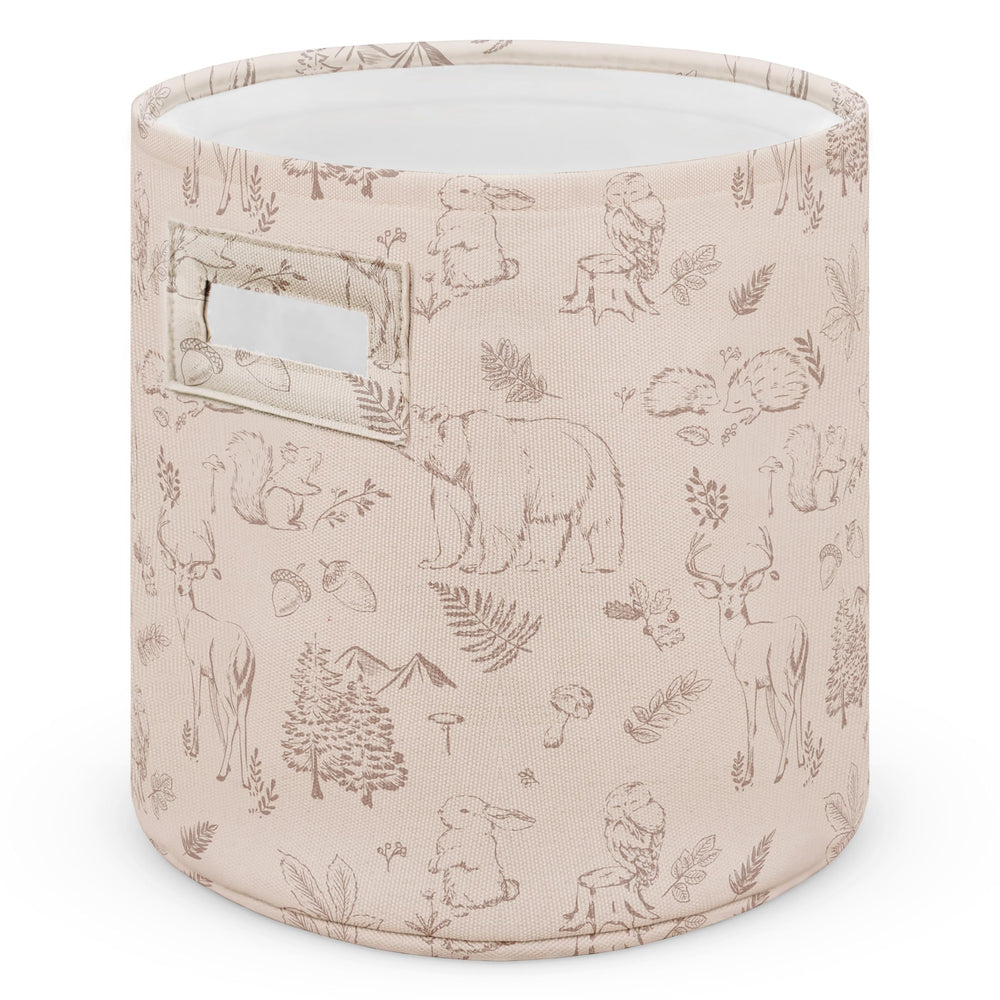 Sorrel + Fern Magic Forest basket keeps toys tidy and within reach.