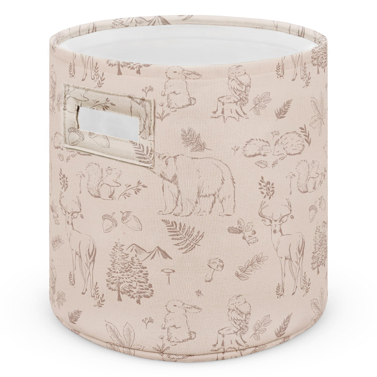 Sorrel + Fern Magic Forest basket keeps toys tidy and within reach.