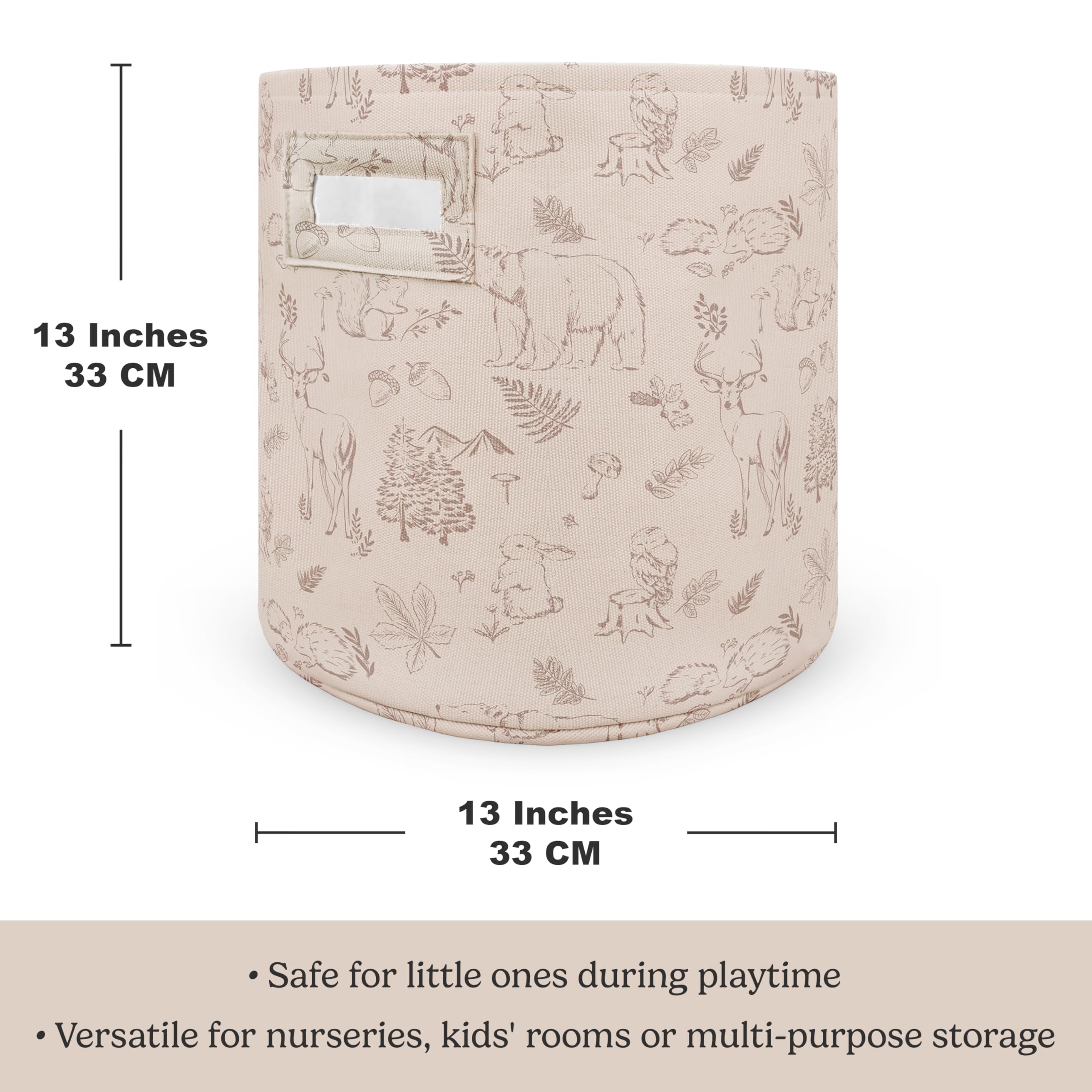 Sorrel + Fern soft cotton fabric detail showing gentle, durable material.