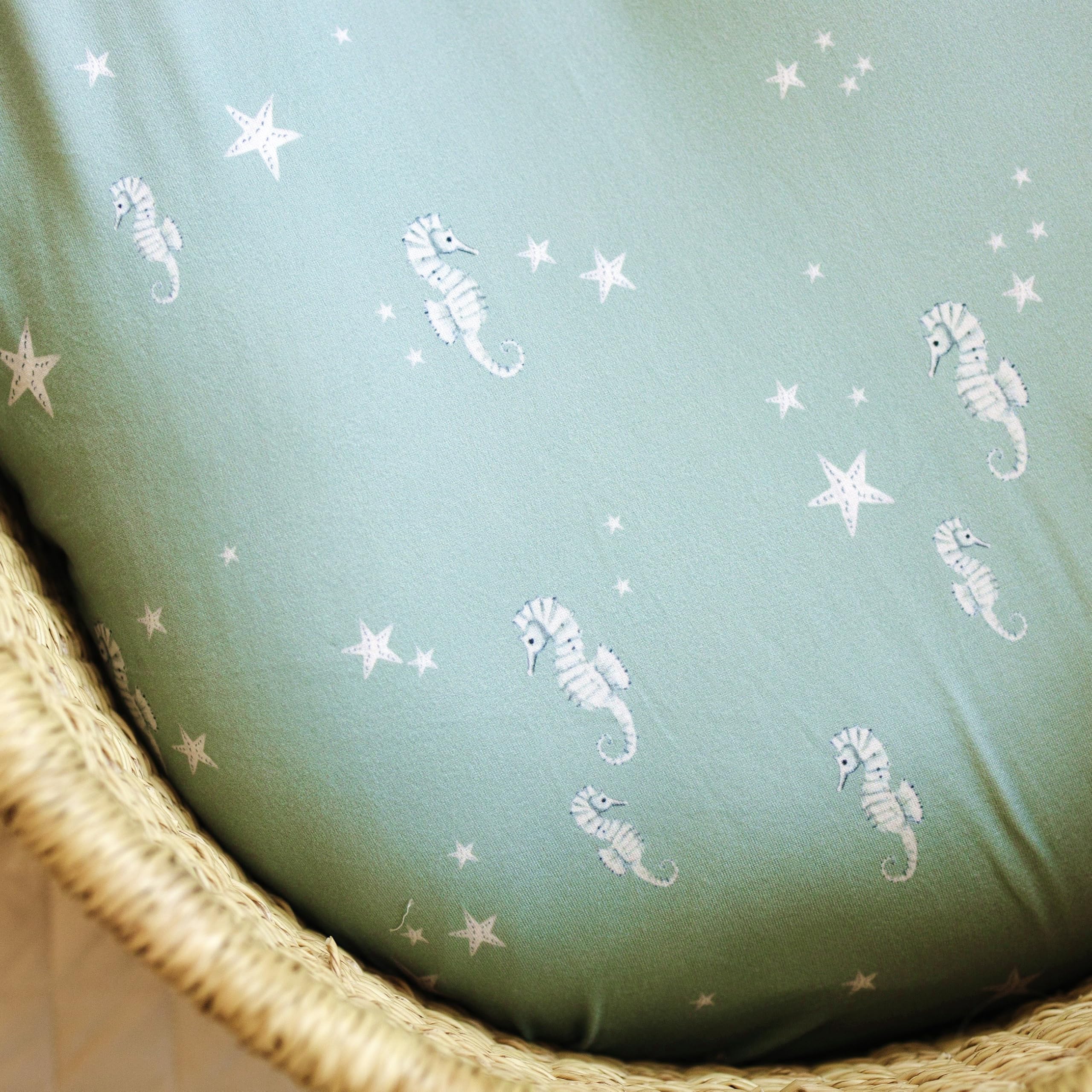 Sorrel + Fern Ocean Odyssey cover is machine washable for easy care