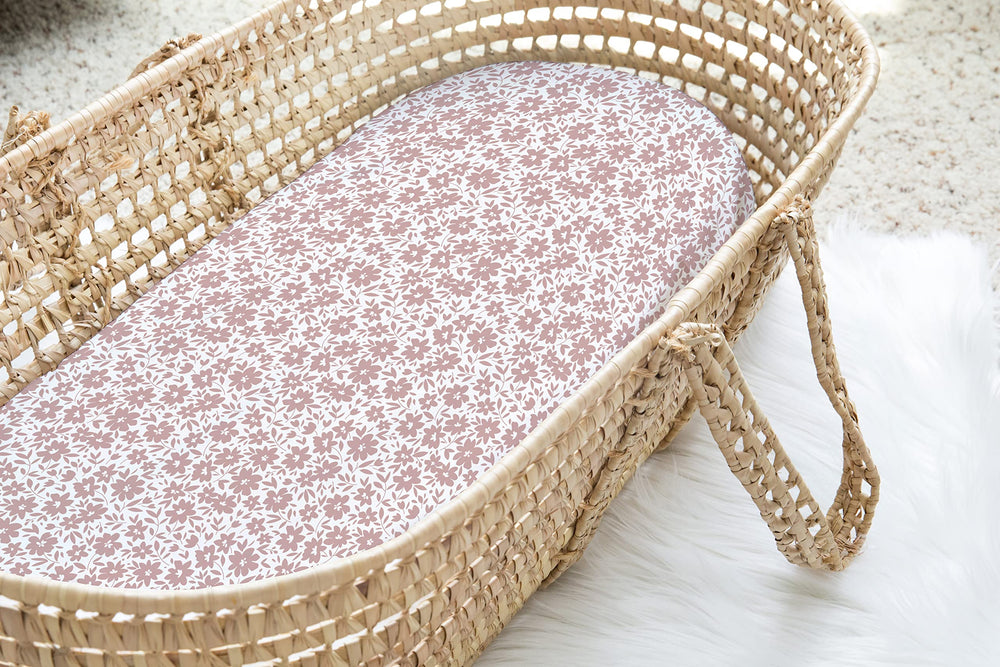 Soft cotton blend fabric of Sorrel + Fern sheets highlights gentle, breathable texture