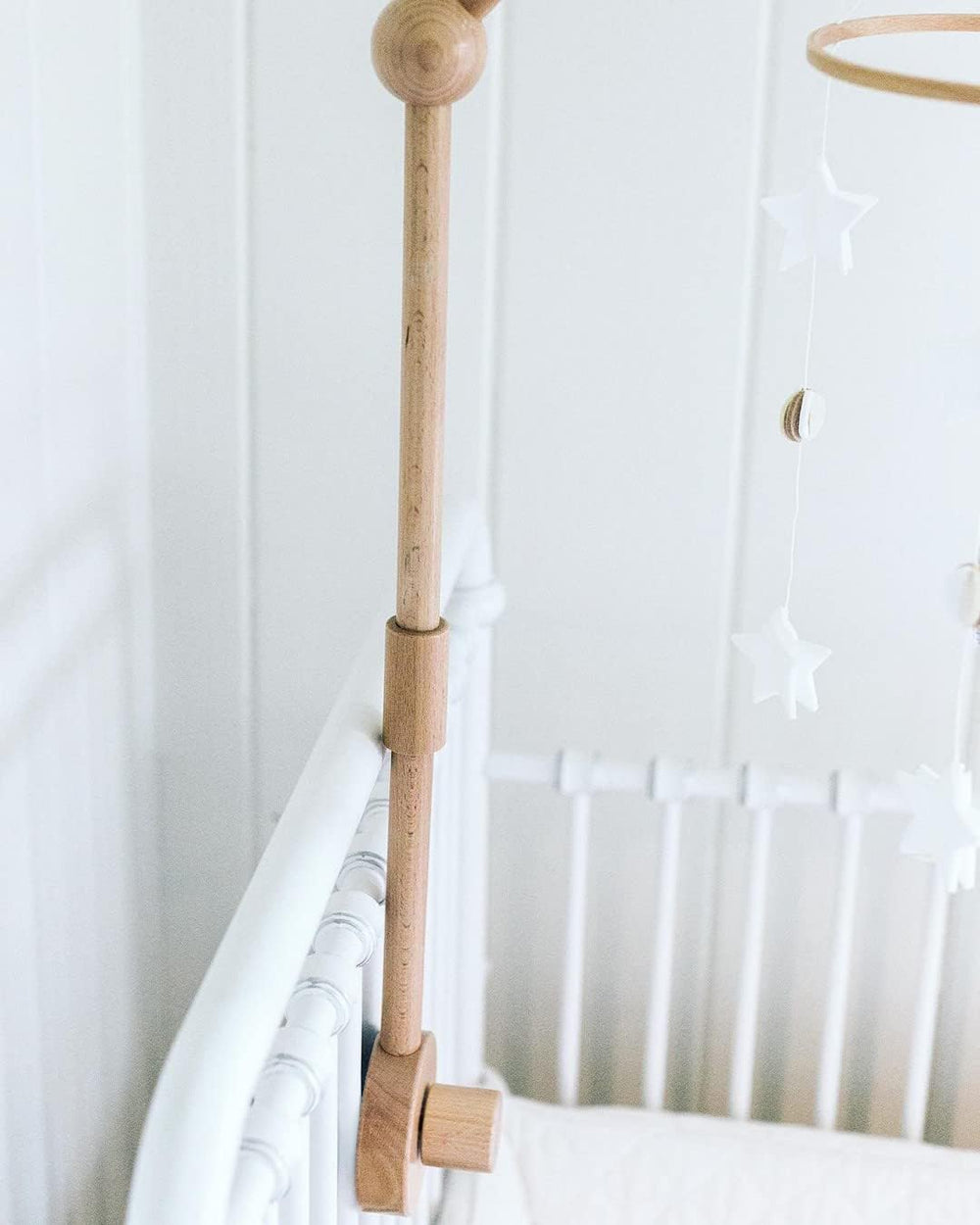 Sorrel + Fern wooden nursery decor accessory adds timeless natural style.