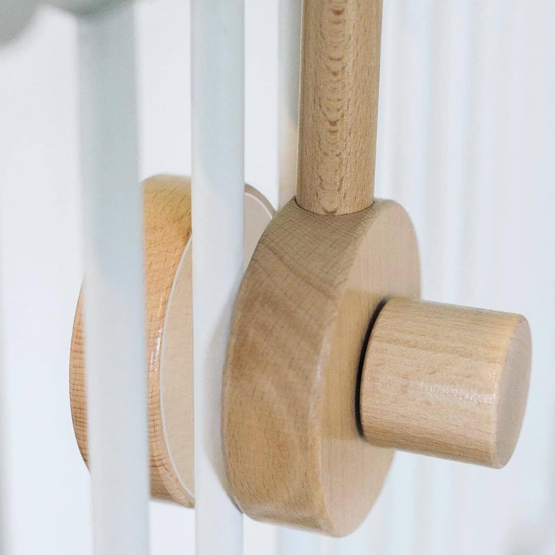 Sorrel + Fern wooden baby mobile hanger for easy crib mounting.