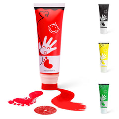 Sortnic baby handprint ink close-up for safe newborn keepsakes